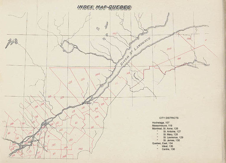 Map of Quebec