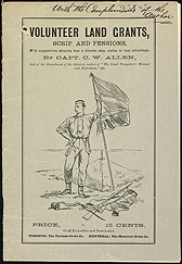 Volunteer Land Grants, Scrip and Pensions, couverture, RG15, volume356, dossier93952