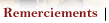 Remerciements