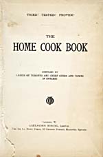 Page de titre du livre de cuisine THE HOME COOK BOOK