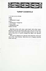 Page [12] of cookbook, CANADIAN KARELIAN TRADITIONS: FOOD, with a recipe for Turnip Casserole