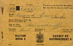 Cover of a ration book issued To Carol J, Wood, of Woodroffe, Ontario