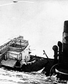 Photograph of the ROSE CASTLE sinking, November 1942