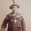 Photo de John Sark, chef des Mi'kmaqs de l'Île-du-Prince-Édouard à Halifax (Nouvelle-Écosse), vers 1910-1920.