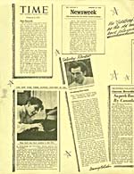 Inside front of a publicity flyer issued by Walter Homburger, 1956