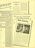 Inside back of a publicity flyer issued by Walter Homburger, 1956
