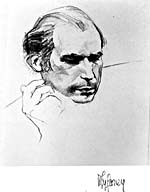 Sketch, GLENN GOULD, by Myfanwy Pavelic